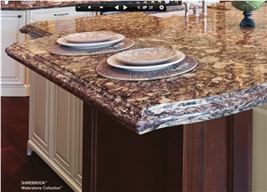 Shirebrook Cambria Waterstone Collection Countertop, Brown Granite Countertop