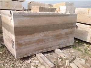 Travertino Romano Blocks, Travertine Block