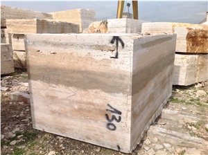 Travertino Romano Blocks, Travertine Block
