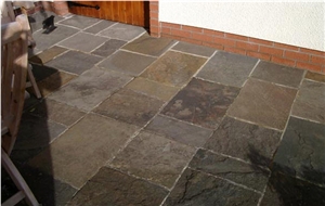 Mayur Slate Patio Pattern, Mayur Brown Slate Patio
