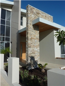 Oz-Rock Sandstone Wall Cladding, Debden Beige Sandstone Wall Cladding