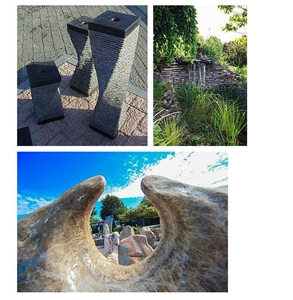Granite Water Features in Garden, G654 Black Granite Water Features