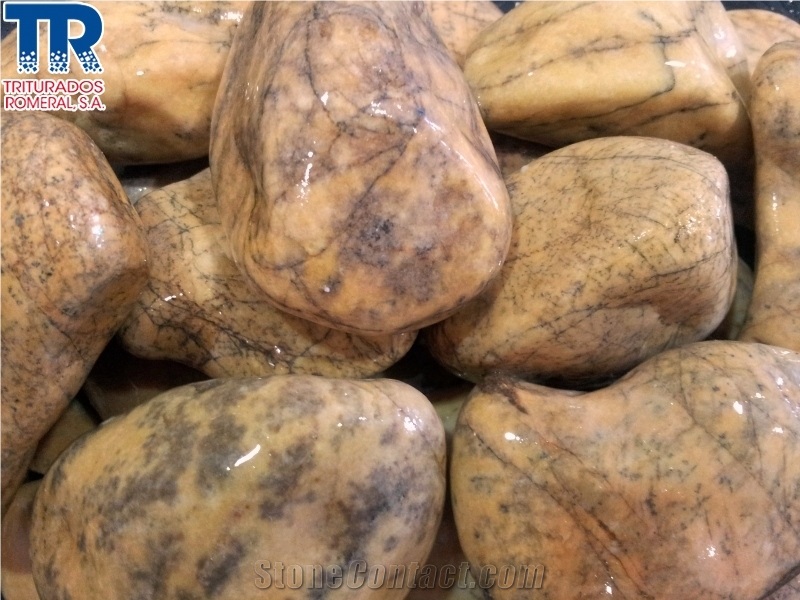 Blanco Tranco White Marble Polished Pebbles