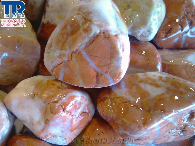 Blanco Tranco White Marble Polished Pebbles