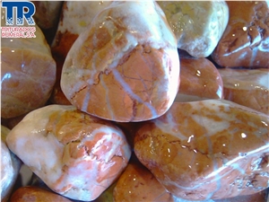 Blanco Tranco White Marble Polished Pebbles