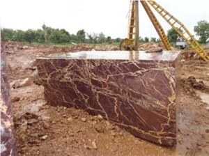 Rosso Red Queen Marble Block