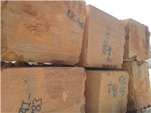 Red Travertine Blocks