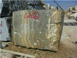 Silver and Smoky Travertine Blocks