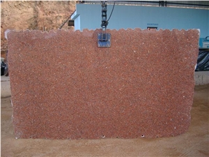 Coral Red Granite Slabs