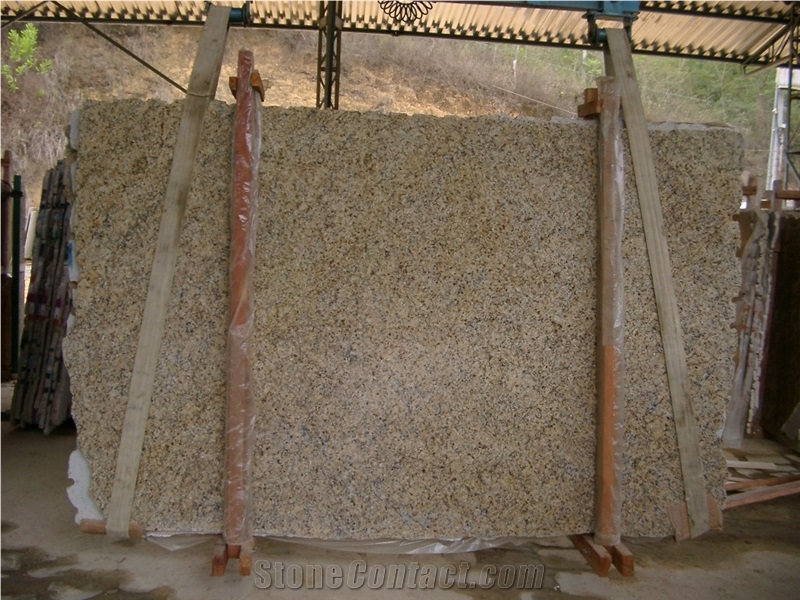 New Venetian Gold Granite Slabs, Brazil Yellow Granite