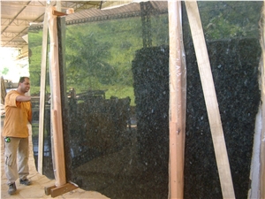 Peacock Green Granite Slabs