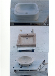Beige Marble Sinks, Basins
