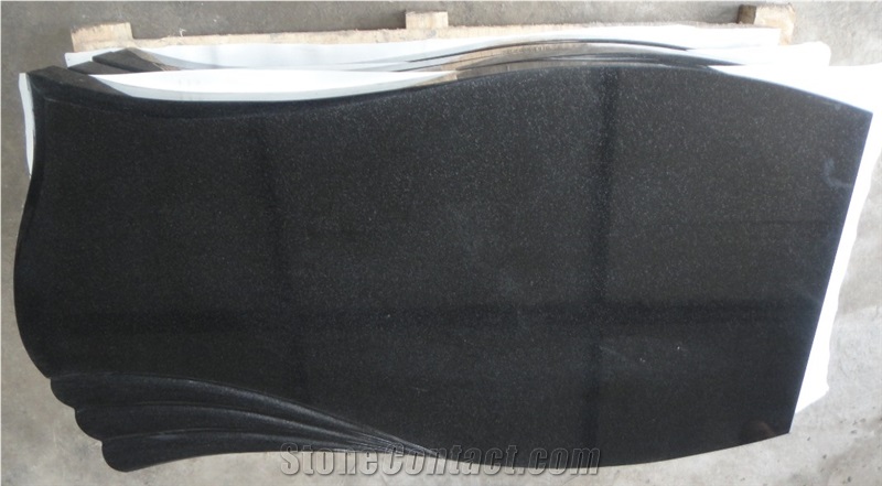 Absolute Black Granite Tombstone, Shanxi Black Granite Tombstone