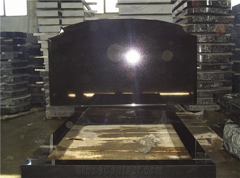 Absolute Black Granite Tombstone, Shanxi Black Granite Tombstone