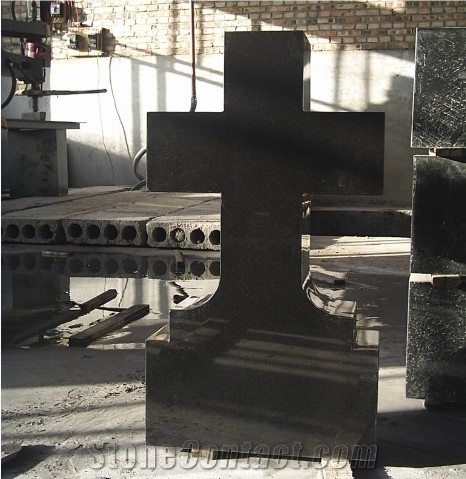 Absolute Black Granite Tombstone, Shanxi Black Granite Tombstone