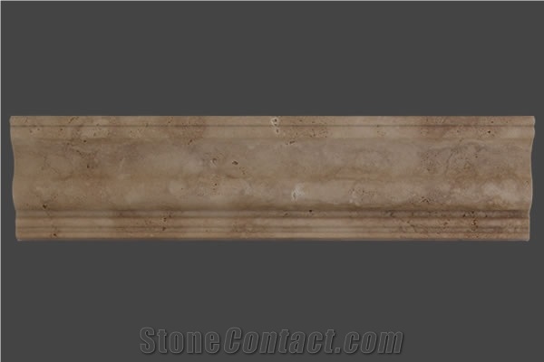 Travertine Mouldings, Trims, Borders, Classic Beige Travertine