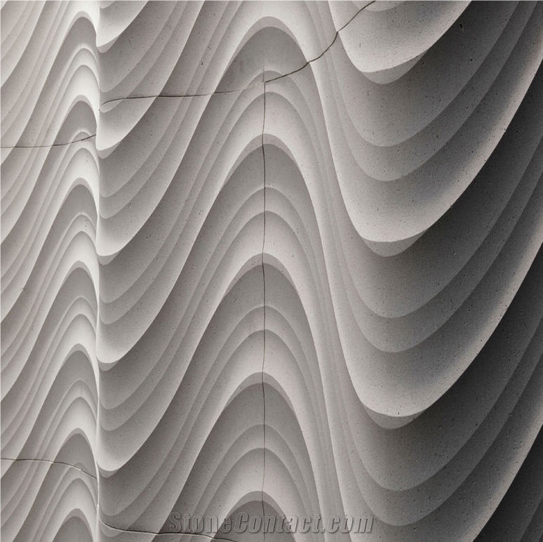Pietra Di Matera Sandstone CNC Carved 3D Wall Panels, Pietra Di Matera Beige Sandstone 3d Wall Panels