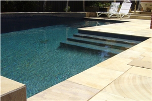 Golden Dunes Sandstone Pool Deck Pavers, Yellow Sandstone