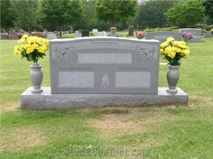 Barre Grey Granite Double Monuments