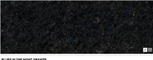 Blues in the Night Granite, Angola Black Granite