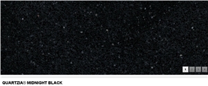 Midnight Black Quartzita Collection Quartz Stone Kitchen Countertop