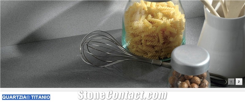 QUARTZIA Titanio Quartz Surface Countertop