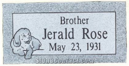 Georgia Grey Granite Infant Slant Grave Stone