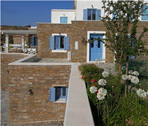 Karystos Brown Slate Exterior Wall Cladding