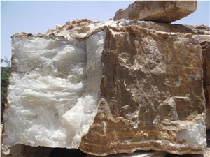 Iran White Onyx Block