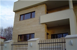 Geoagiu Travertine Wall Cladding, Geoagiu Beige Travertine Wall