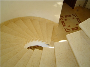 Sunny Yellow Marble Stairs, Steps