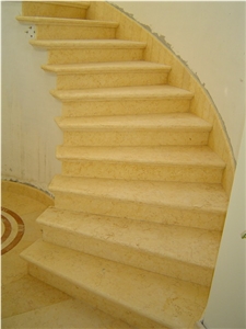 Sunny Yellow Marble Stairs, Steps