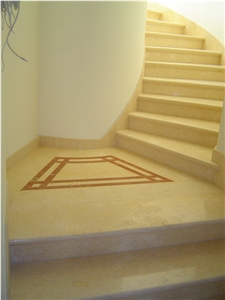Sunny Yellow Marble Stairs, Steps