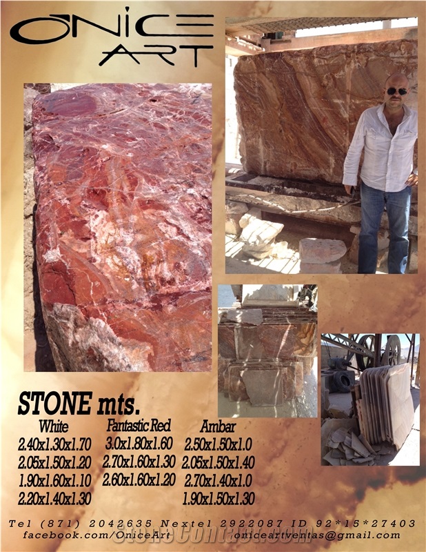 Fantastic Red Onyx Blocks, Rojo Onyx