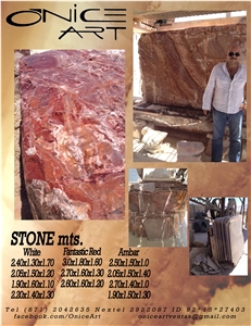 Fantastic Red Onyx Blocks, Rojo Onyx