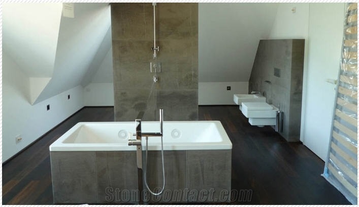 Pietra Di Farsena Quartzite Bathroom Design, Pietra Di Farsena Brown Quartzite Bathroom Design