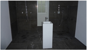 Pietra Di Farsena Quartzite Bathroom Design, Pietra Di Farsena Brown Quartzite Bathroom Design