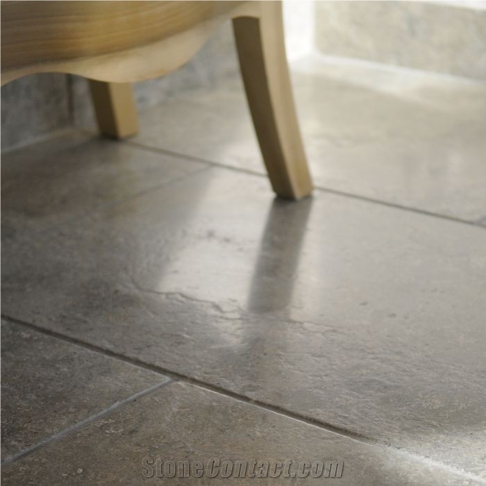 Transylvania V Gray Dark, Grey Limestone Tiles, Romania Grey Limestone