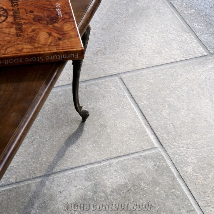 Transylvania V Gray Dark, Grey Limestone Tiles, Romania Grey Limestone
