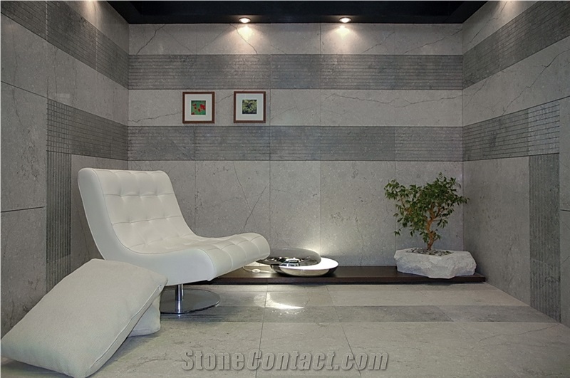 Transylvania V Gray Light - Grey Limestone Tiles