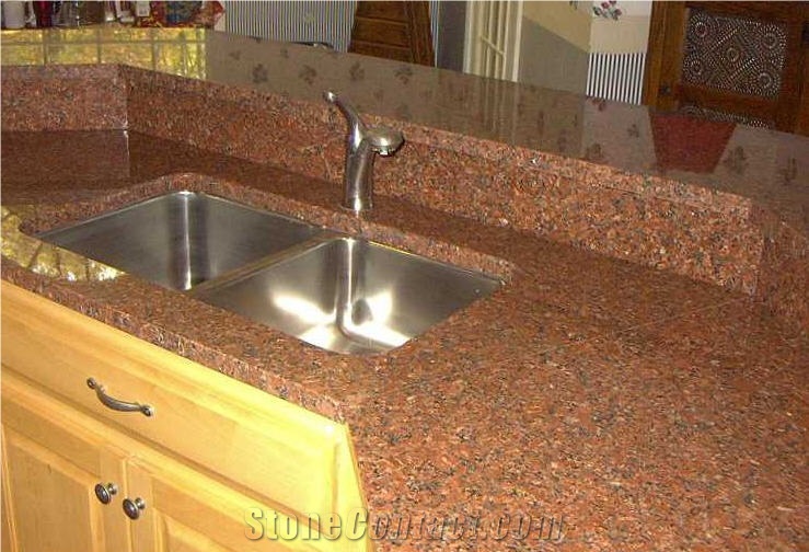Capao Bonito Granite Countertop, Capao Bonito Red Granite Countertop