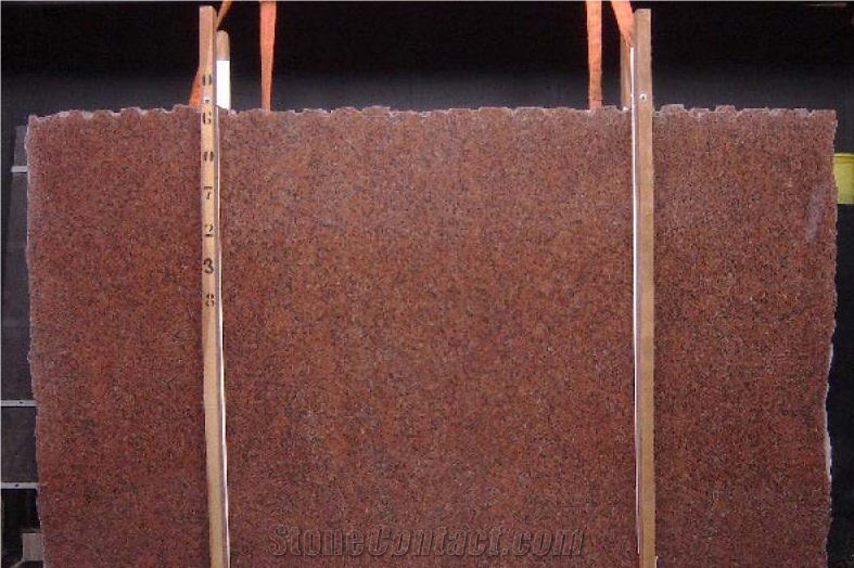 Capao Bonito Granite Slabs, Brazil Red Granite