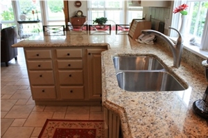 Amarelo Ouro Do Deserto Granite Countertops, Ouro Brazil Yellow Granite