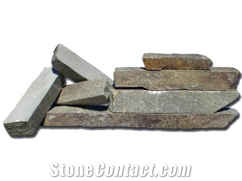 Stenari Kavalas Slate, Walling, Kavalas Grey Slate Ledge Stone