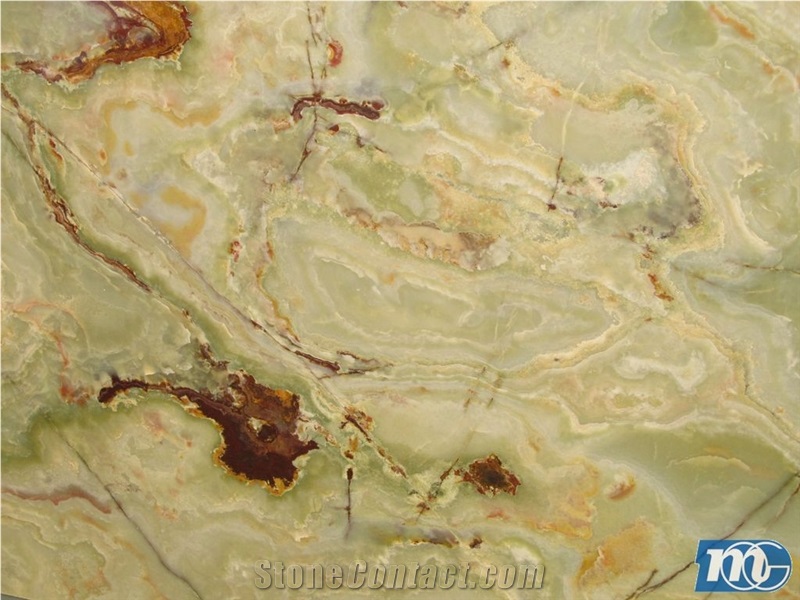Onice Verde Chiaro Onyx Slabs, Light Green Onyx Slabs & Tiles
