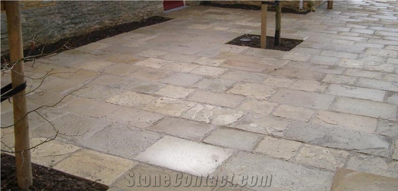 Grigio Billiemi Marble Courtyard Pavement Tiles, Grey Marble Pavers