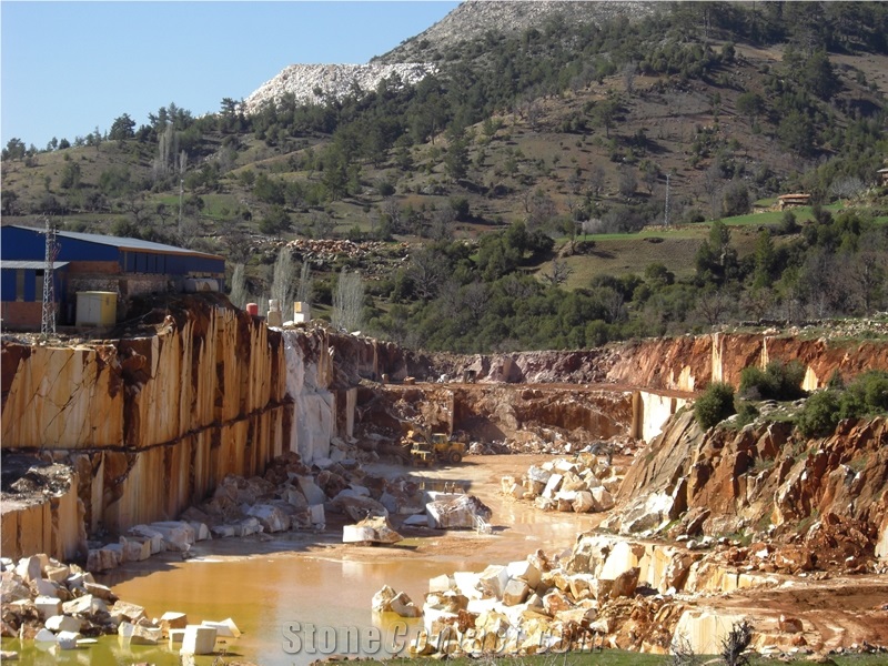 Turkey Blanco Ibiza Marble Blocks from Own Quarry, Turkey White Marble