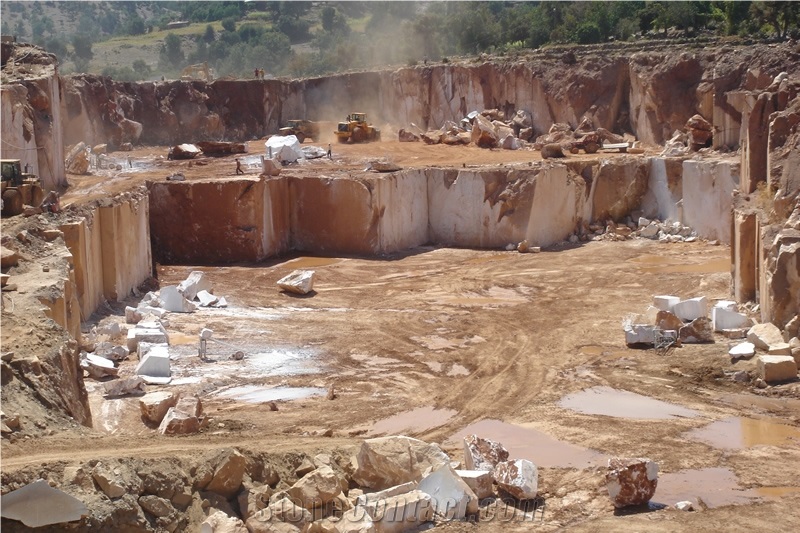 Turkey Blanco Ibiza Marble Blocks from Own Quarry, Turkey White Marble