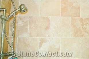 Classic Beige Travertine French Pattern Floor Tiles, Denizli Beige Travertine Tiles