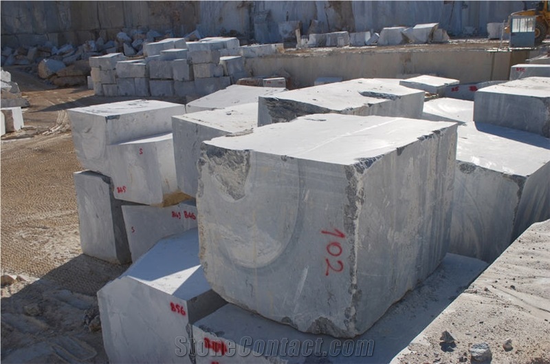 King Blue Stone Marble Blocks, Turkey Grey Marble